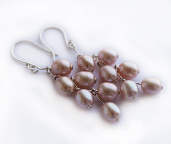 Pearl Earrings in Sterling Silver