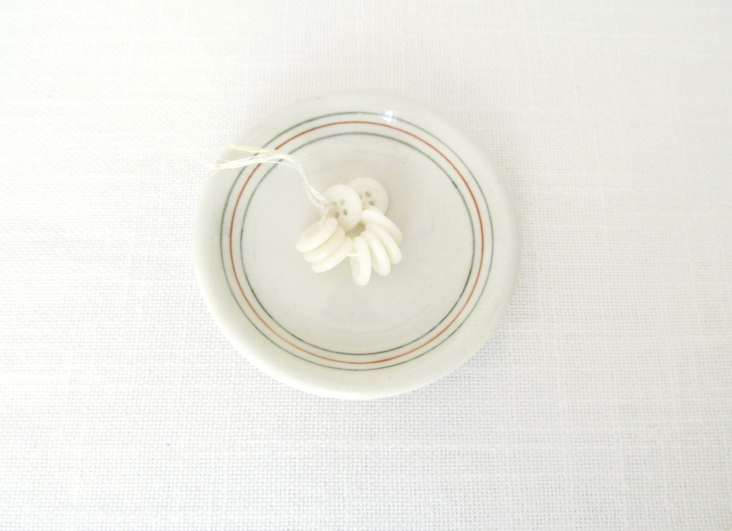 One Striped Vintage Butter Pat