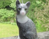 Rosie the Tabby and White Palm Wax Cat Candle - 100% CHARITABLE DONATION