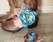 Jessie boot bracelet and headband set