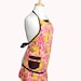 Yellow and Pink Apron, Yellow Tulip Pink and Brown