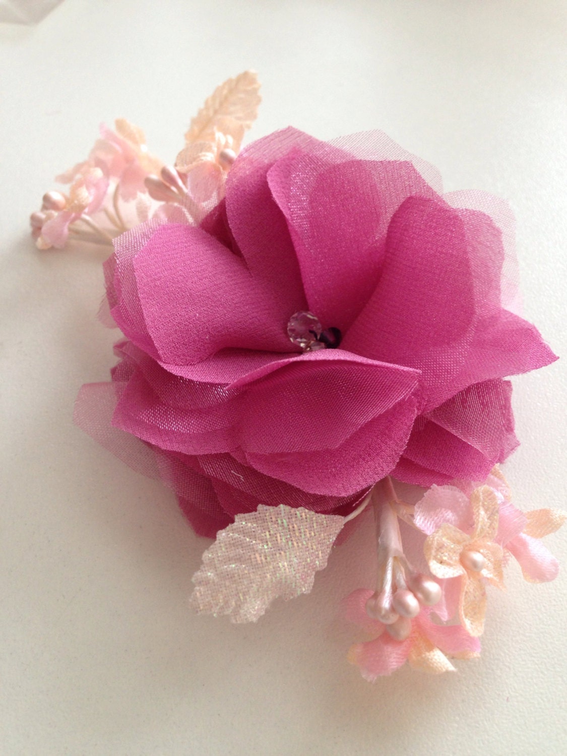 Wedding Flower Piece Silk Flower Pink Peony