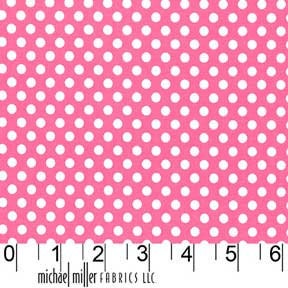 Michael Miller Fabric Kiss dot Polka Dot Blossom 1 yard