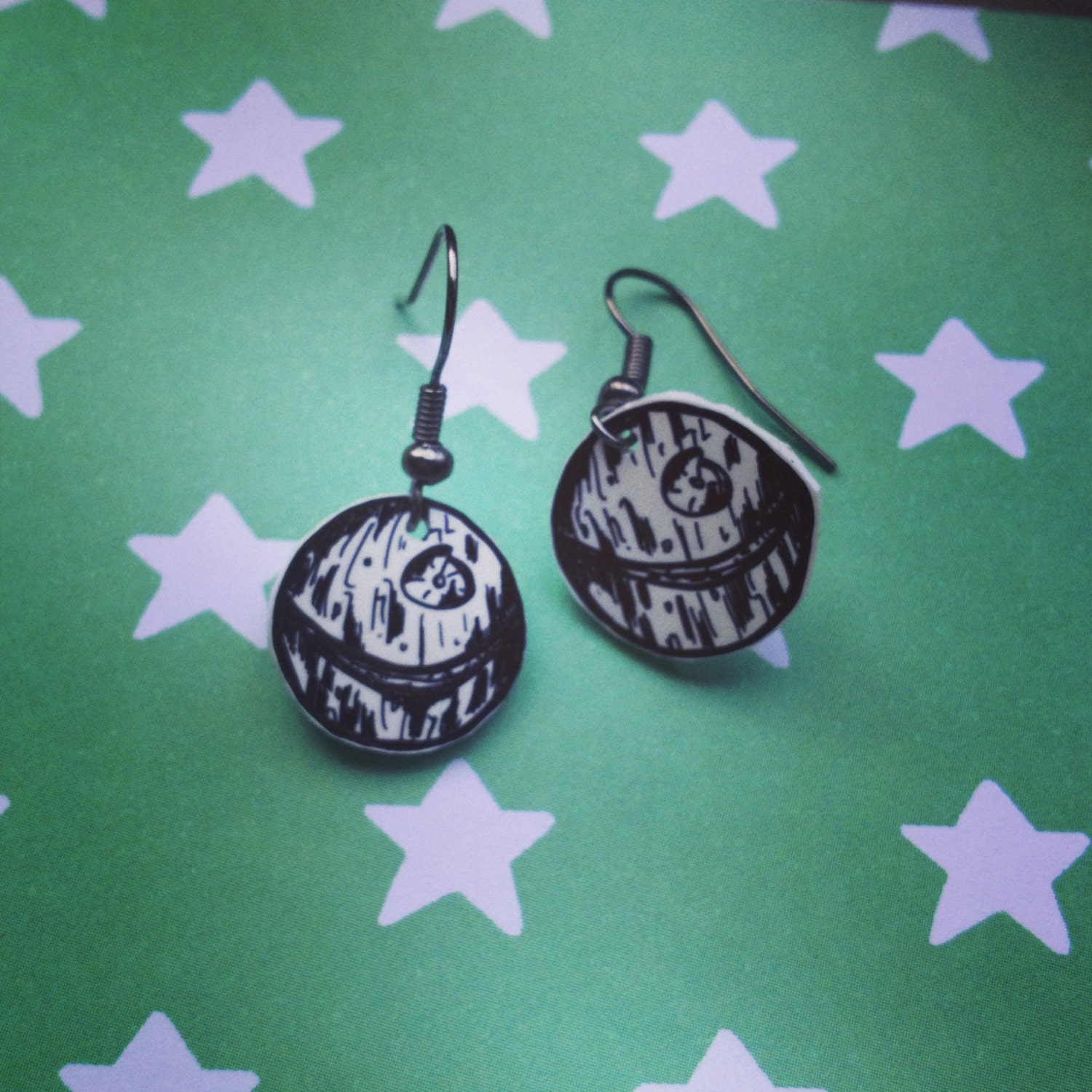 Death Star wars 'Darth's dwelling' earrings
