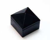 Black Pyramid Ceramic Trinket Box