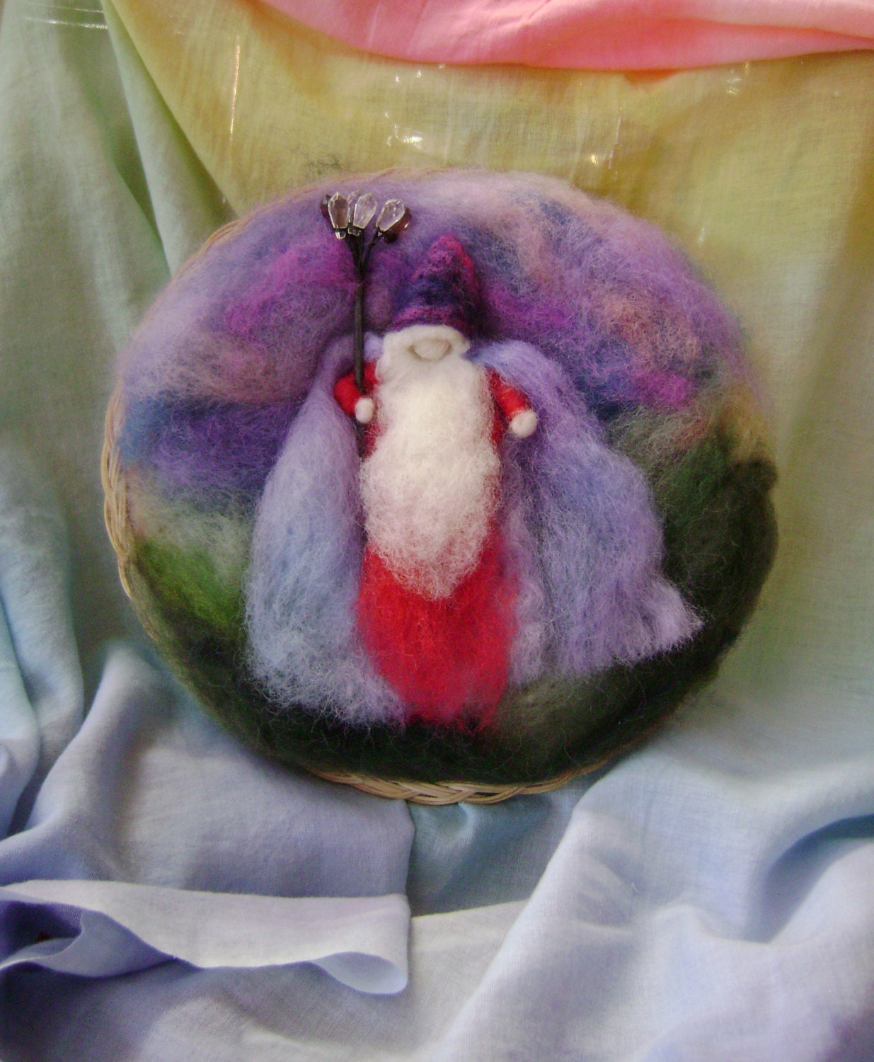 NEW LISTING... The wise wizard  - needle felted in pure New Zealand  wool
