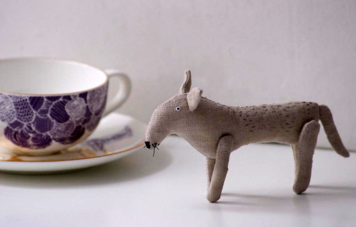 A small one, but already a wolf (white wolf)