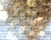 FLASH SALE the SAND curl ... bright platinum and ash Blonde mix hair accent for those with curly hair