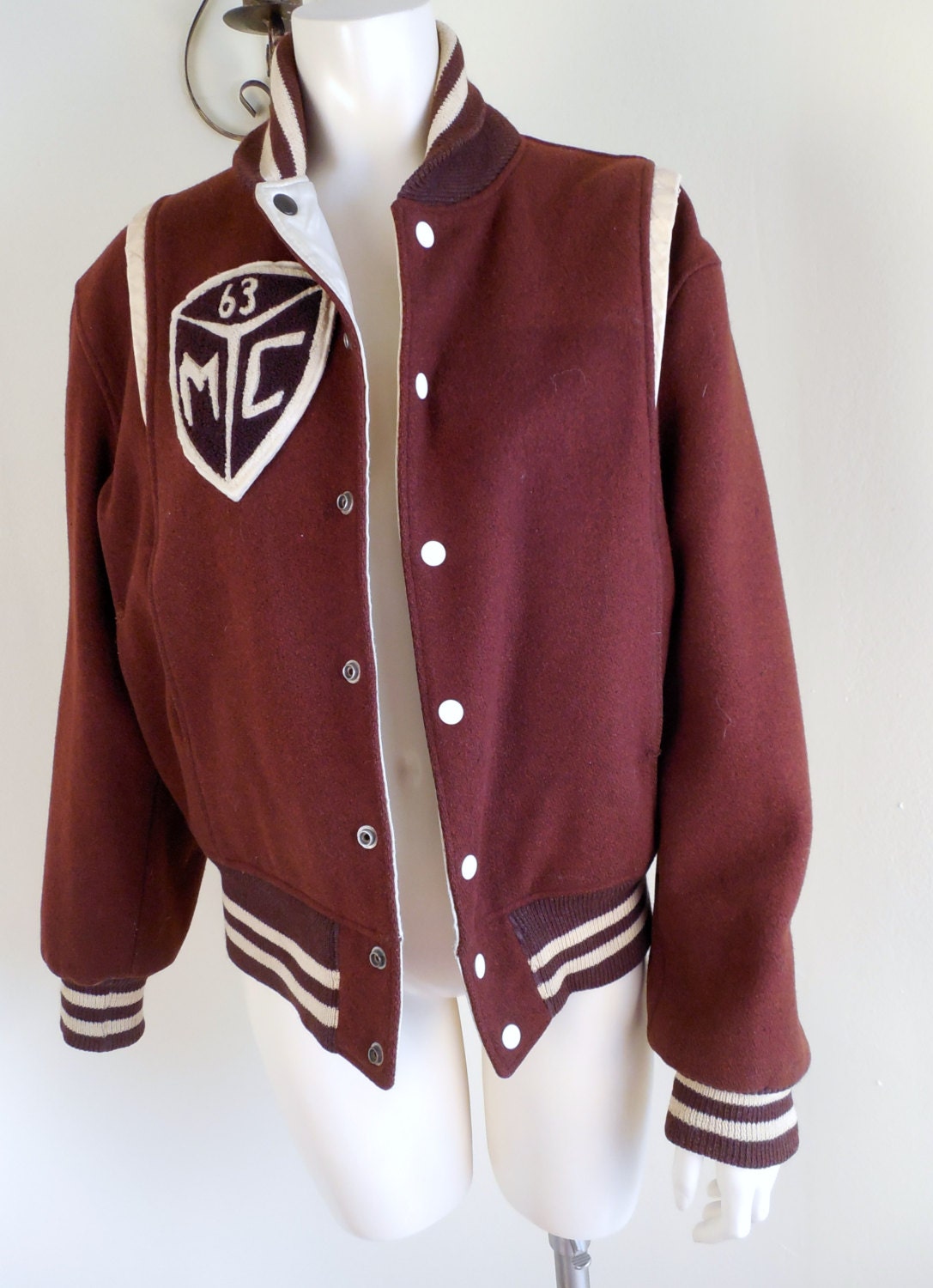 Vintage 1963 Lettermans Jacket is Beautiful  Size 42