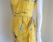 Vintage Shaheen Hawaiiana Dress 1950s