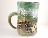 Mug Ceramic, Teal Stein or Teacup