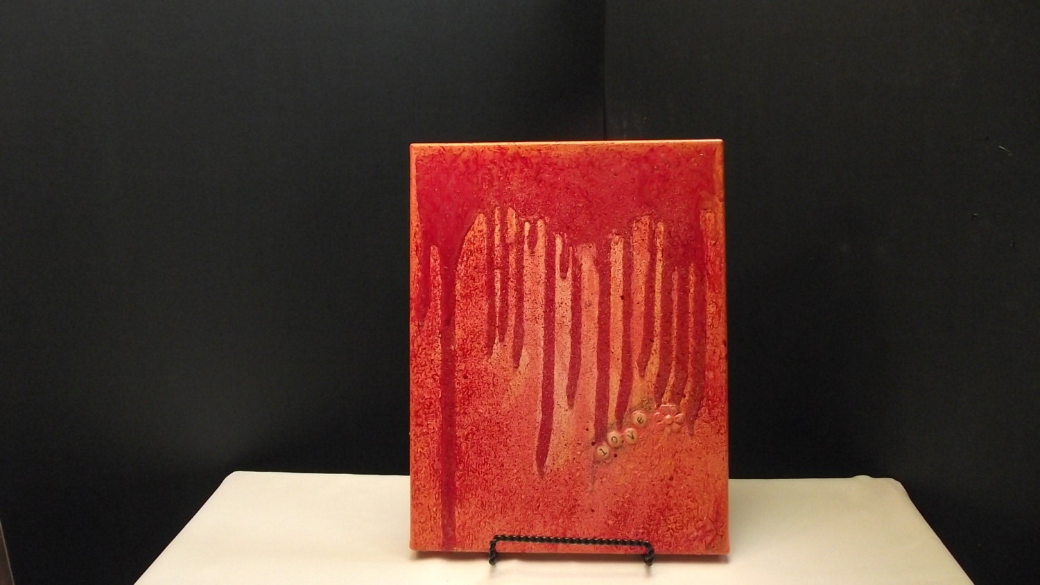 Mixed Media Original on canvas HEART LOVE