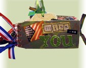 Marine Scrapbook, Ready to Ship-Premade Military Mini Album for our American Hero