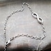 Bridesmaids 5 Silver Anklets Infinity  jewelry Swarovski  crystal pearl white or blue  antique silver chain  adjustable Ankle Bracelet