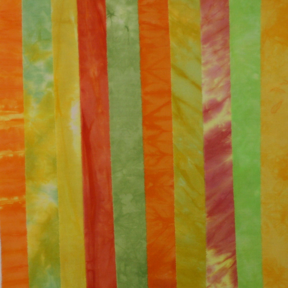 Hand Dyed Fabric CITRUS GROVE Stash Pack - 10 Fat Eighths