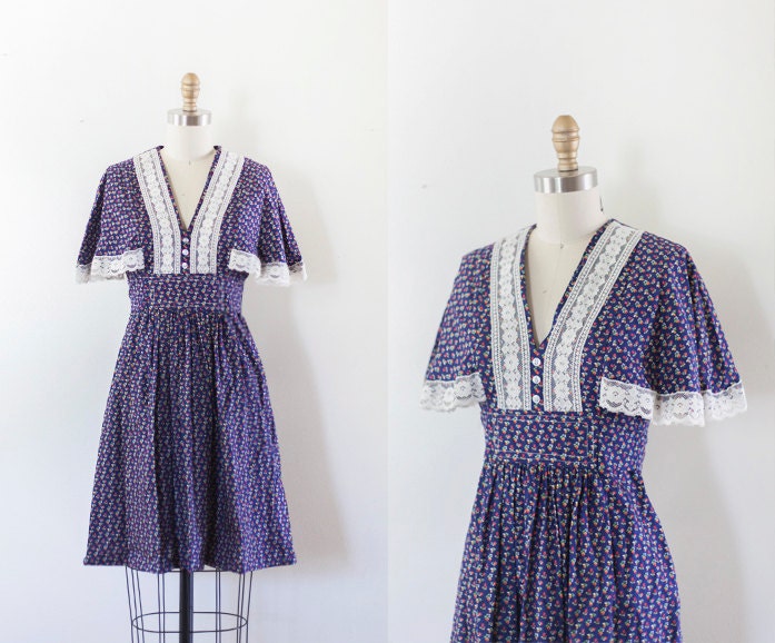 Boho 60s Dress // Small