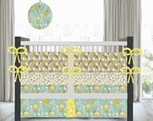 Baby bedding    NEW   Timber and Leaf baby bedding includes bumper set , fitted sheet and crib skirt