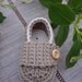 Crochet baby booties little loafers taupe and cream- 3/6 months ready to ship with gift box