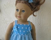 American Girl Doll Dress, 18 Inch Doll Dress, AMG Knot Dress, AMG Sun Dress