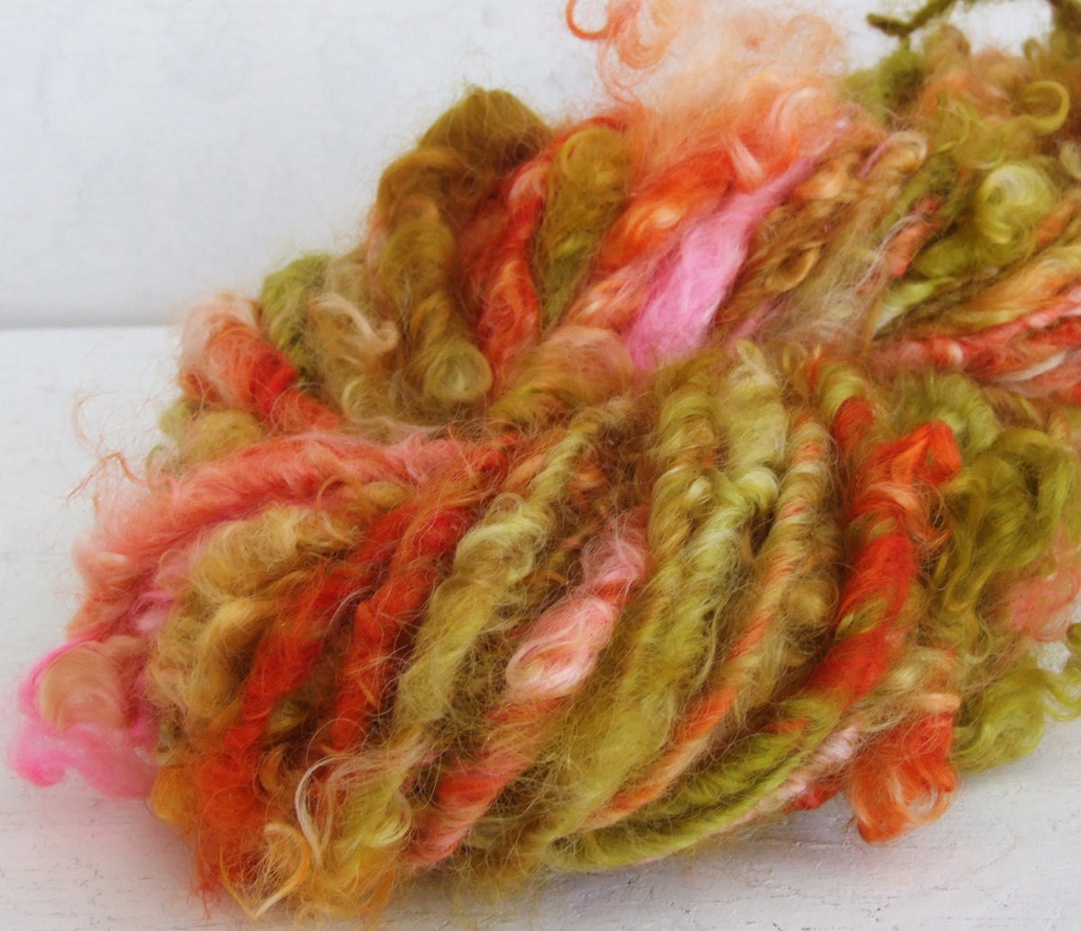 Handspun Teeswater Lock Yarn - Flower Market