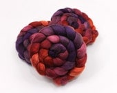Camel/ Merino Wool/ Cultivated Silk Roving (40/40/20) - Handpainted Spinning Fiber