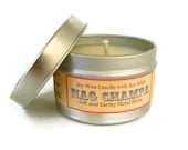 Nag Champa Soy Candle Tin / 6 oz hand poured soy candles / for her under 10 gift exchange / secret santa