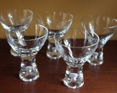 Tapio Wirkkala Iittala sherry glasses... Finnish modernist glassware