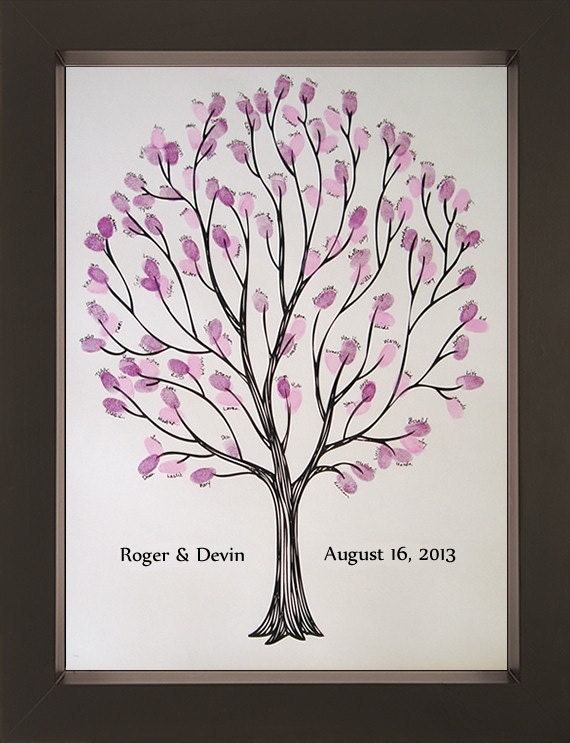 Tempo Wedding Thumbprint Tree for up to 100 Guests