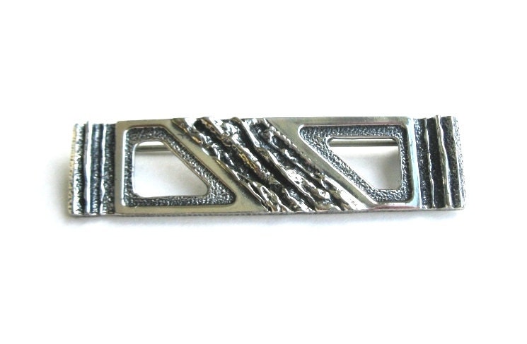 Vintage modernist Brooch signed Darveau1960s Quebec artisan