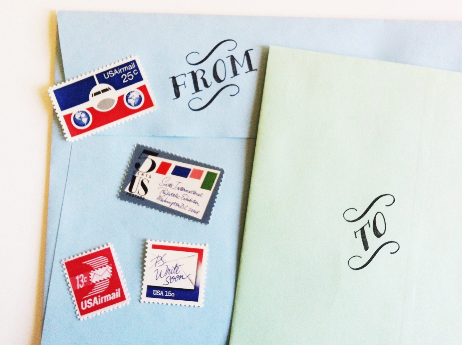 To and From Rubber Stamp Set