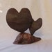 Wood sculpture - Mother & child - unique heart gift handmade in Australia