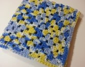 Crochet Security Blanket - Granny Square Blanket - Handmade Blanket for Babies