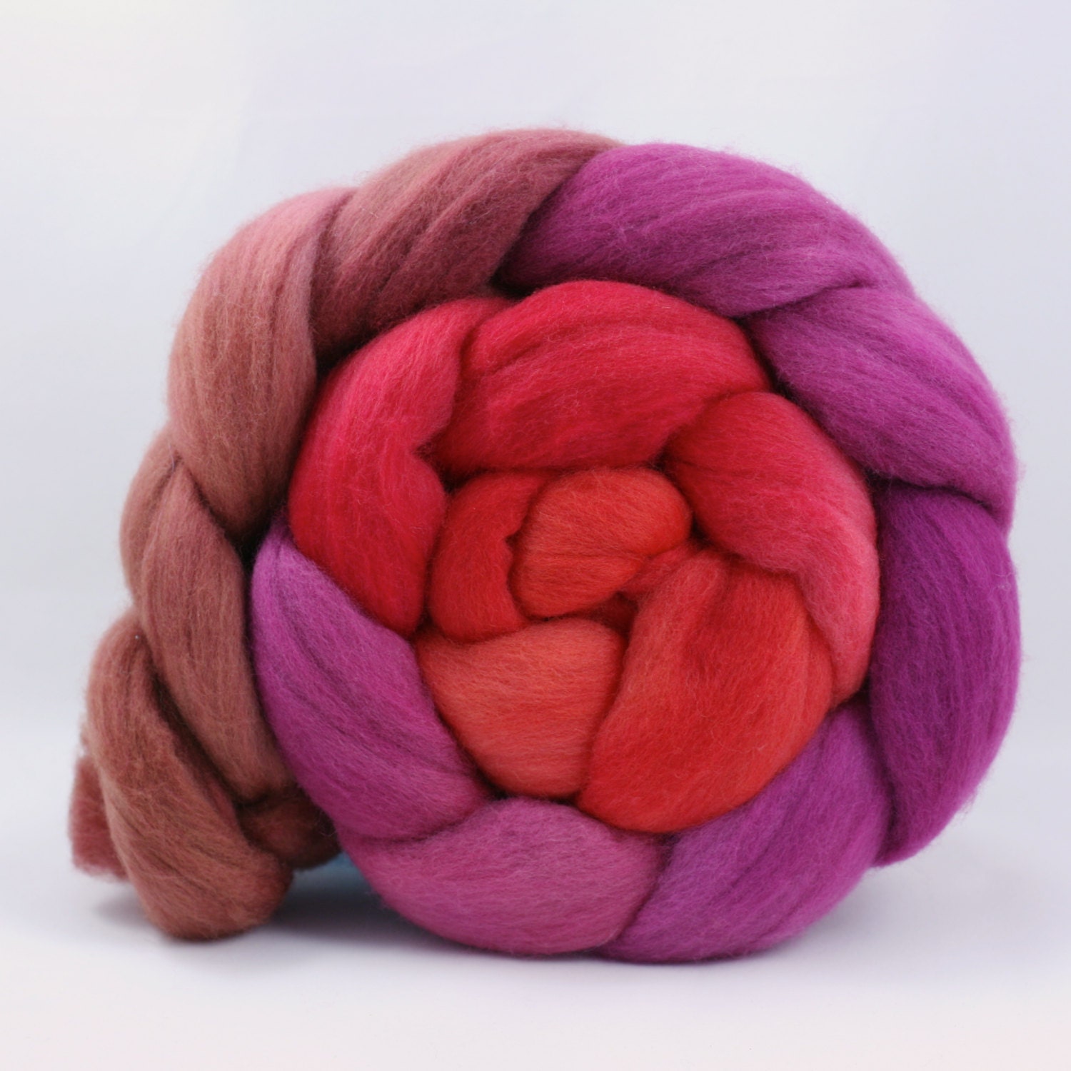 Samba, Gradient Dyed  Australian Merino, hand painted spinning fiber, 4oz  semi solid