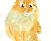 Custom  PET PORTRAIT Original watercolor painting 8X10inch