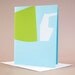 Abstract Shapes on Blue Paper (set of six)