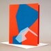 Abstraction on Orange Paper (set of six)