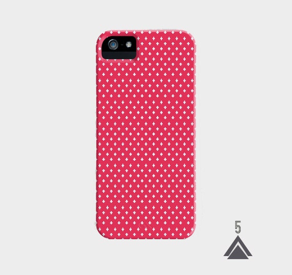 Red and White Geometry - iPhone Case (3GS, 3g, 4, 4S, 5)