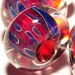 Boro Beads Glass Lampwork Beads Lampwork Borosilicate Beads Handmade By Brenda Scata set of 7 TICKLED PINK too