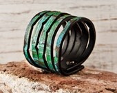Original Design Leather Jewelry Cuffs Bracelets for Women OOAK - SALE