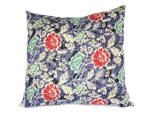 Indonesian Batik, 16" x 16", Pillow Cover, Lavender