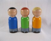 3 Best Buds Peg Doll Boy Play set, Waldorf, Ready to ship