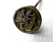 Branding Iron Open Begin Explain Japanese Vintage Yakiin (S653)