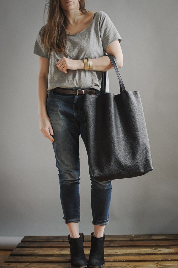 Black Tote Bag, every day bag