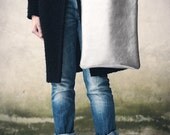 Silver Leather Tote, every day tote bag