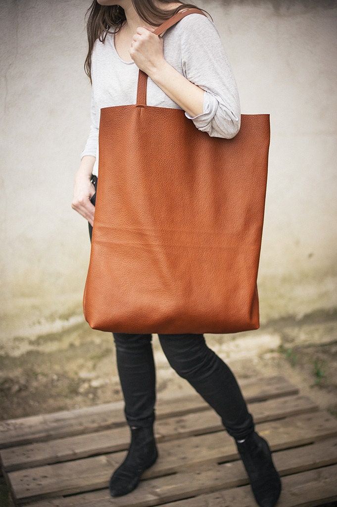 Brown Oversized Giant Tote Bag