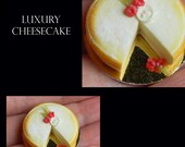 Luxury Cheese Cake - Artisan fully Handmade Miniature in 12th scale. From After Dark miniatures.