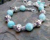 Turquoise Bracelet - Amazonite Bracelet - Southwest Style Bracelet