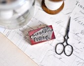 vintage french rubber stamp - marie