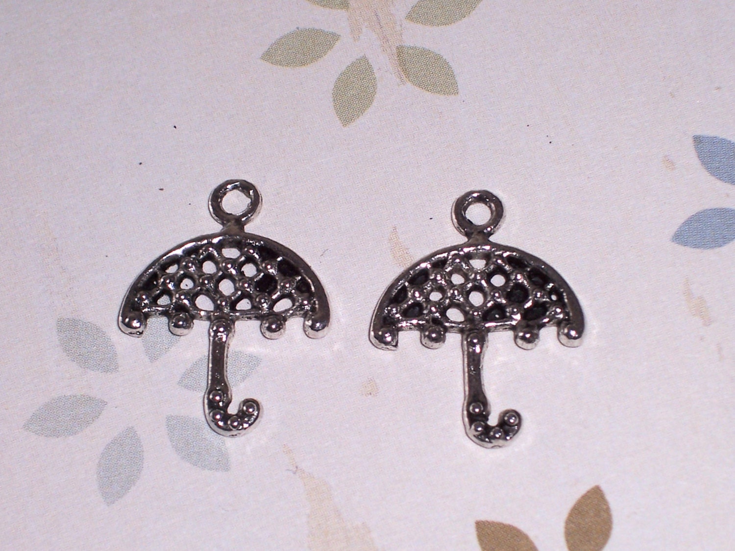 CLEARANCE SALE - Tibetan Silver Umbrella Charm 20mm x 16mm (4)