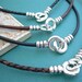 Leather Necklace, Infinity Necklace, Leather Infinity Necklace, Mens, Womens, Unisex, Mens Necklace, Womens Necklace